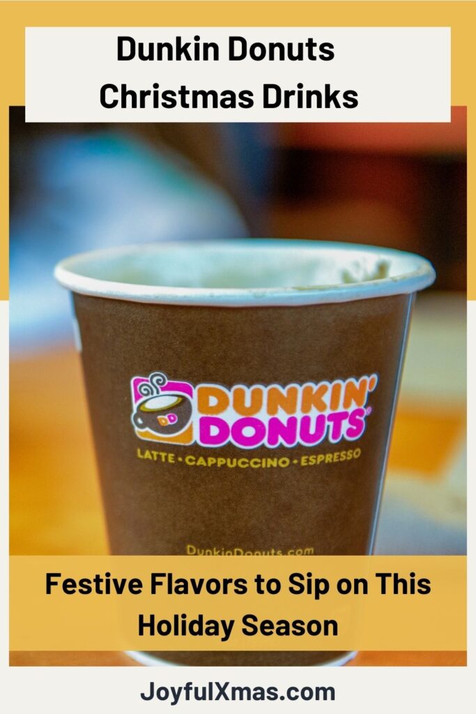 Dunkin Donuts Christmas Drinks Cover Image